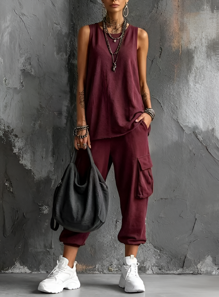 Valentina | Completo Casual Morbido con Tasche
