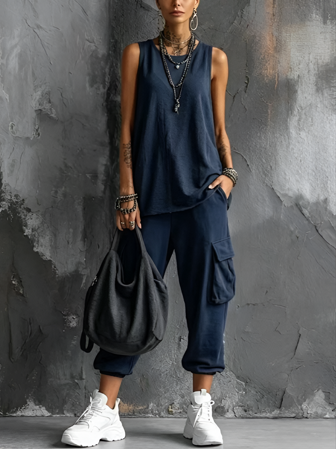 Valentina | Completo Casual Morbido con Tasche