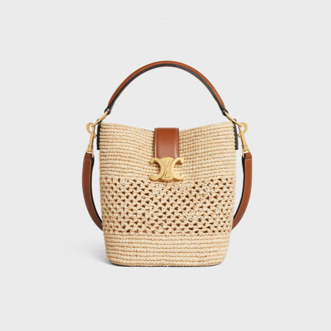 Borsa Secchiello "Riviera" — Raffia & Pelle