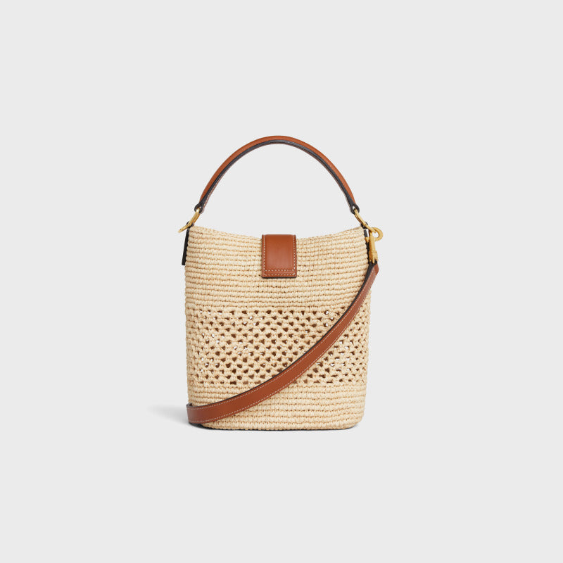 Borsa Secchiello "Riviera" — Raffia & Pelle