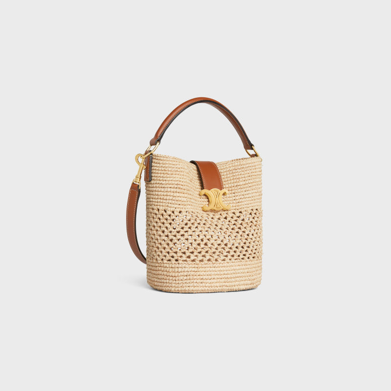 Borsa Secchiello "Riviera" — Raffia & Pelle