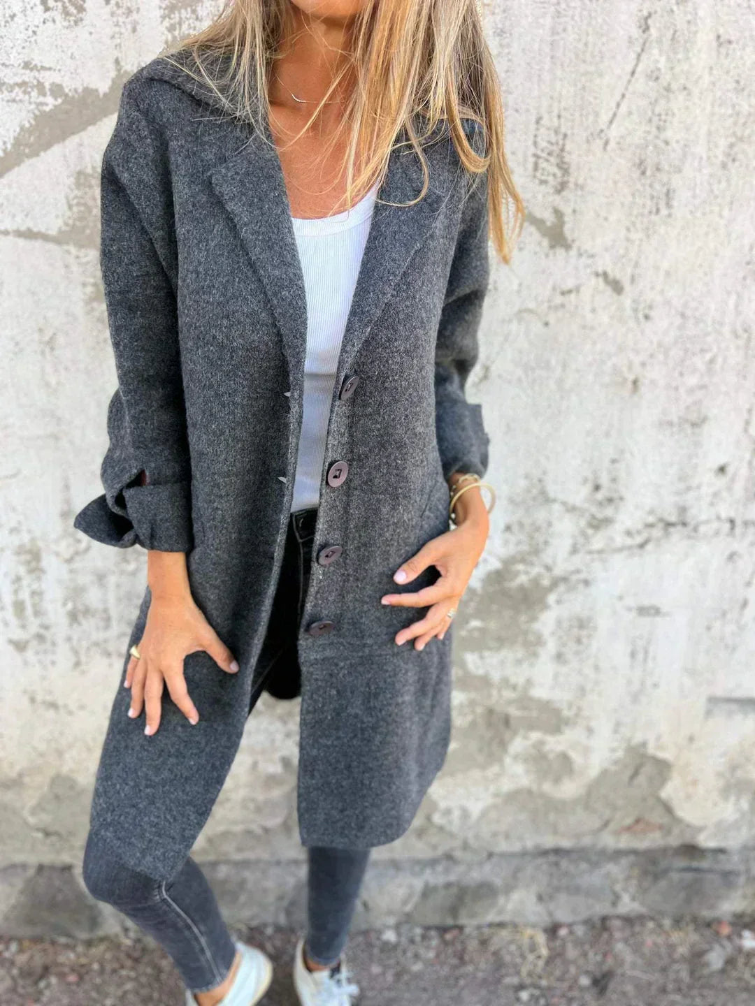 Stella - Blazer con Chiusura a Bottoni