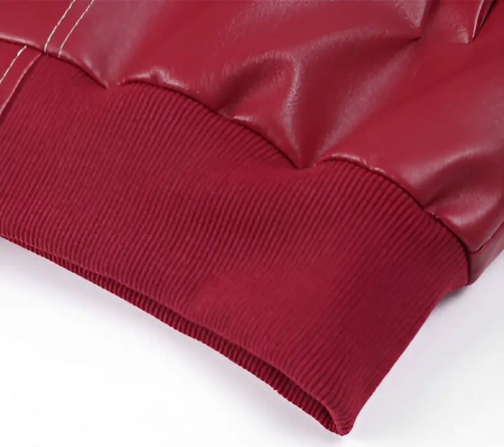 Giacca Casual Oversize in Pelle