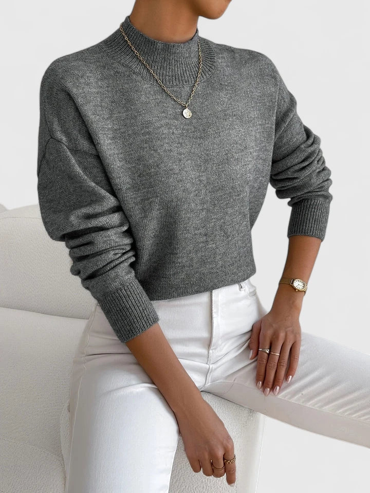 Marchelina | Elegante Maglione con Collo Alto