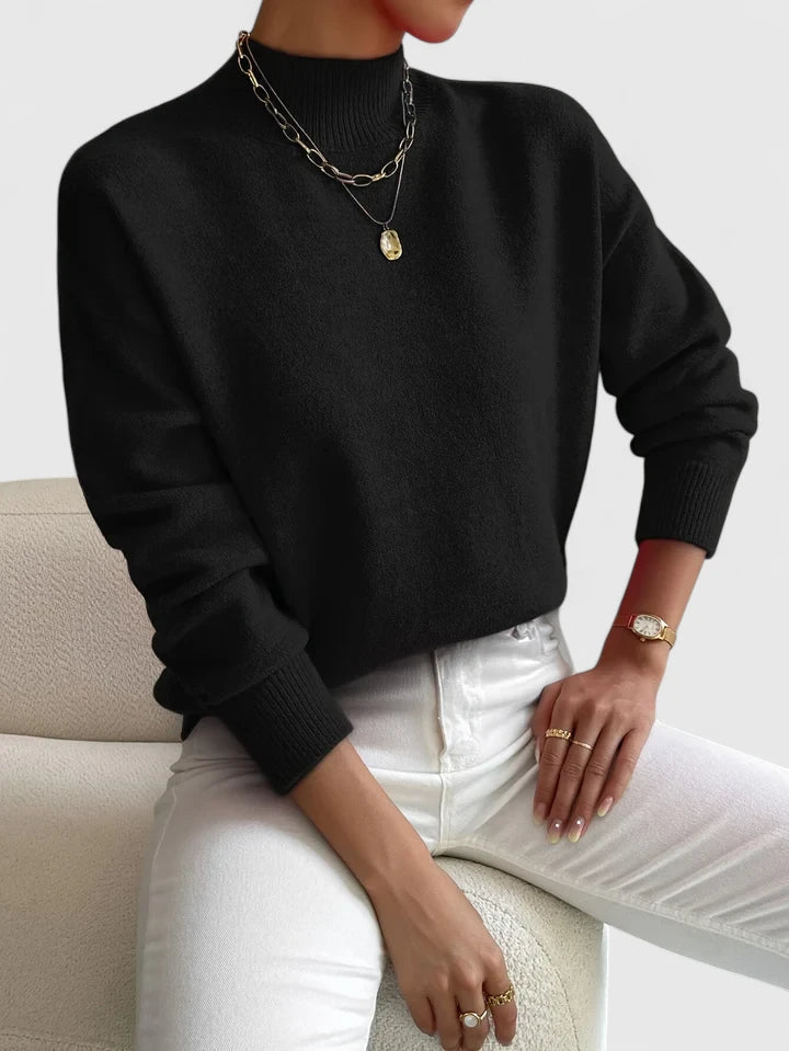 Marchelina | Elegante Maglione con Collo Alto