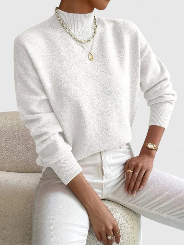 Marchelina | Elegante Maglione con Collo Alto