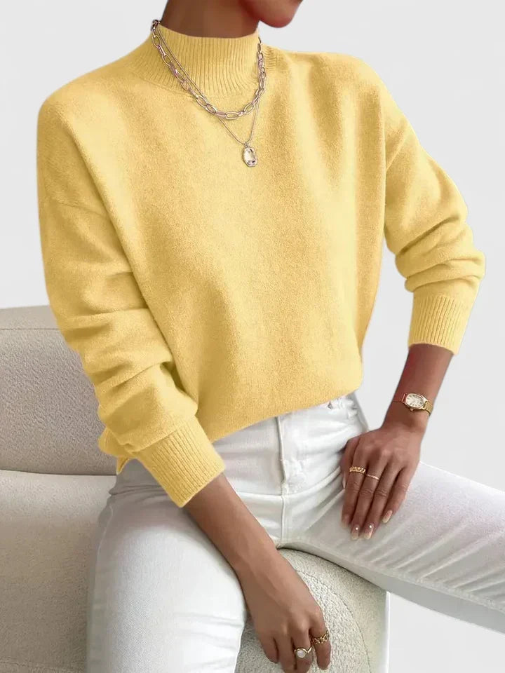 Marchelina | Elegante Maglione con Collo Alto