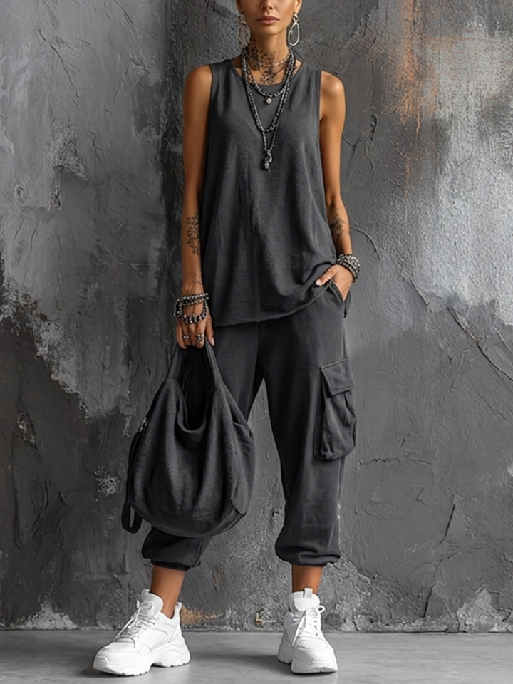 Valentina | Completo Casual Morbido con Tasche