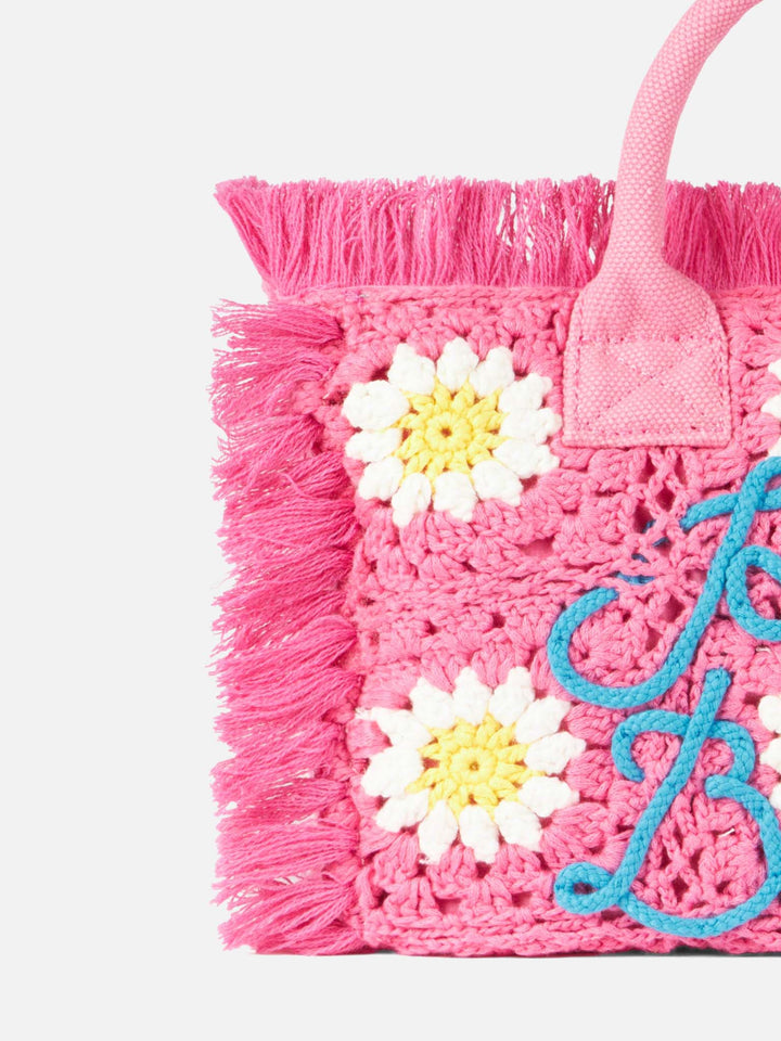 Colette Bag with Crochet Flower Patches