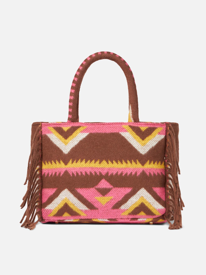 Colette Ethnic Print Blanket Bag