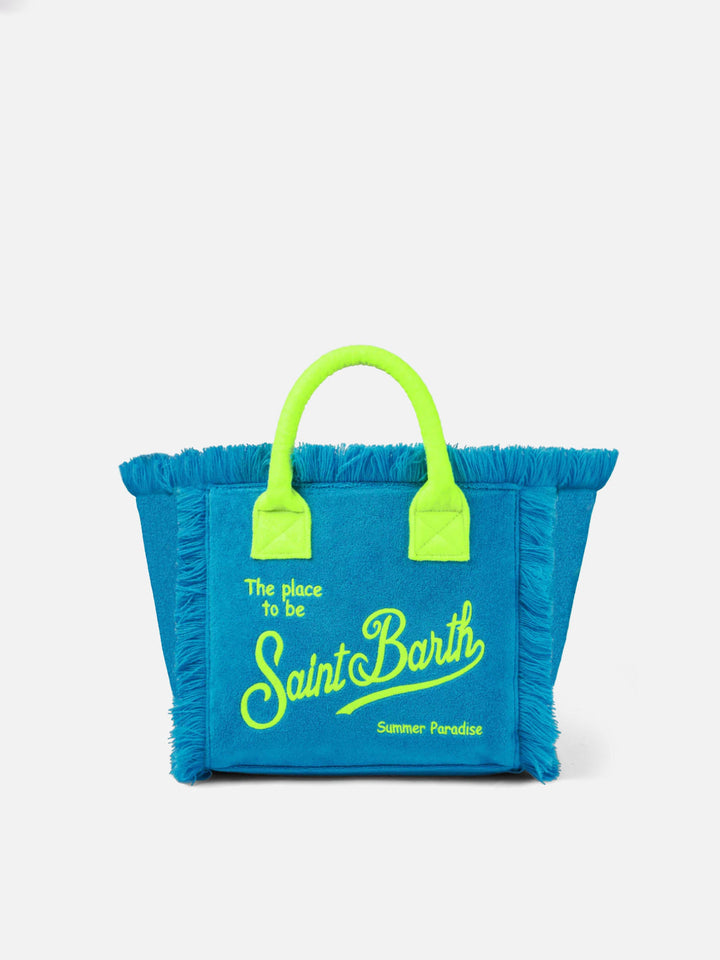 Colette Turquoise Terry Cloth Bag