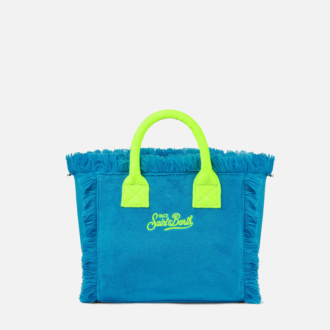 Colette Turquoise Terry Cloth Bag