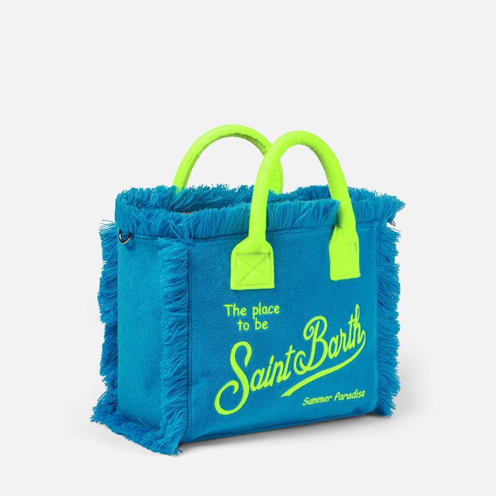 Colette Turquoise Terry Cloth Bag
