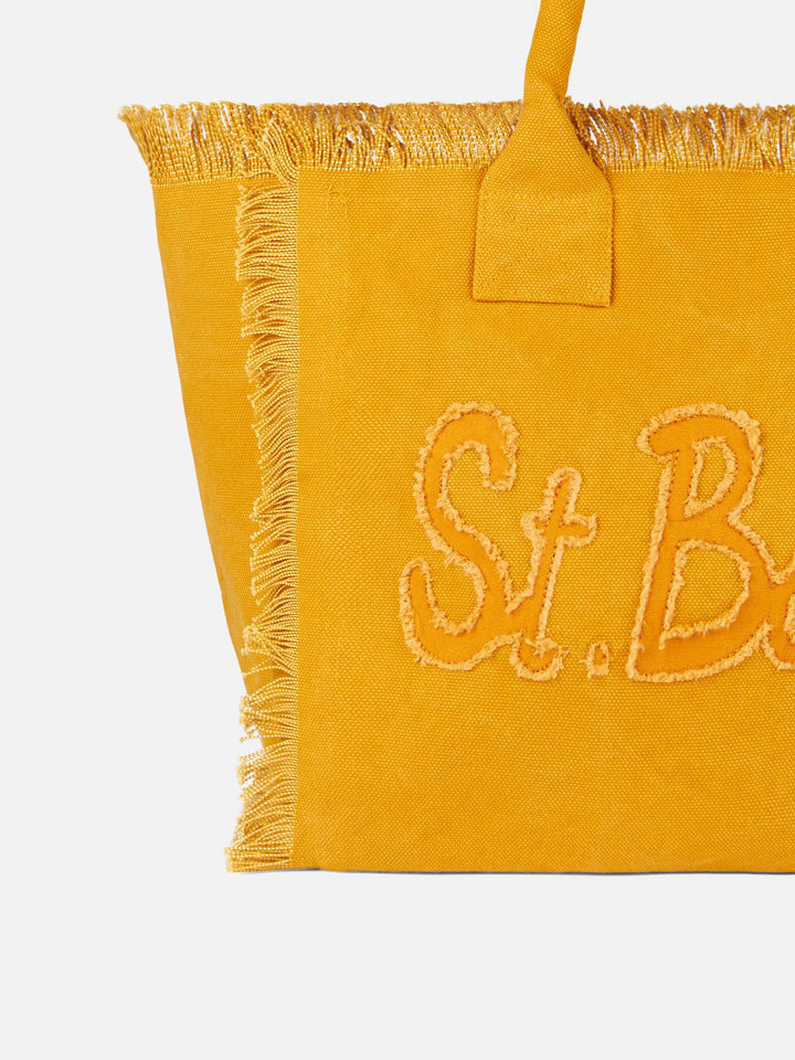Vanity Shoulder Bag in Ochre Canvas