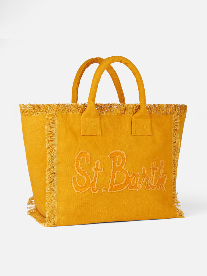 Vanity Shoulder Bag in Ochre Canvas