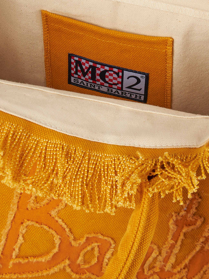 Vanity Shoulder Bag in Ochre Canvas