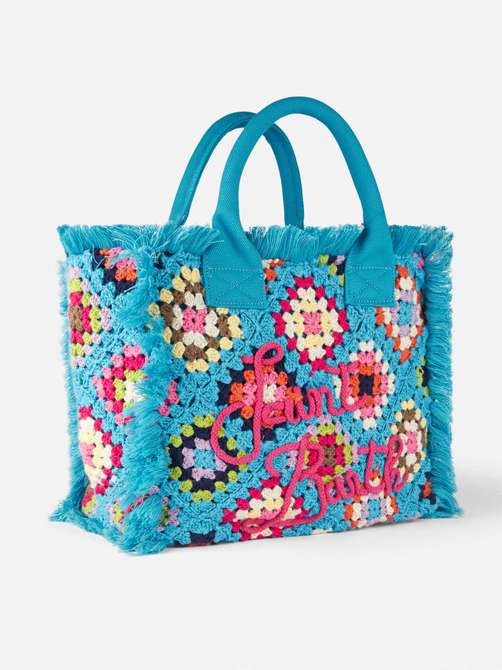 Tracolla Vanity in Crochet con Motivo Decorativo