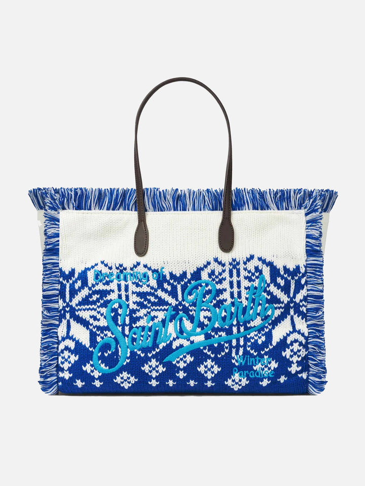 Borsa a Spalla Vanity con Motivo Nordico
