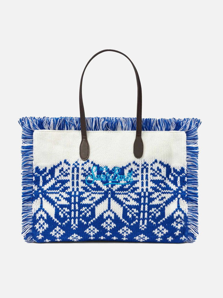 Borsa a Spalla Vanity con Motivo Nordico